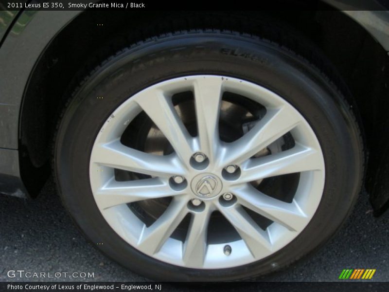 Smoky Granite Mica / Black 2011 Lexus ES 350