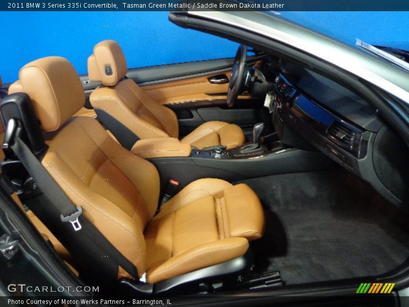 Tasman Green Metallic / Saddle Brown Dakota Leather 2011 BMW 3 Series 335i Convertible