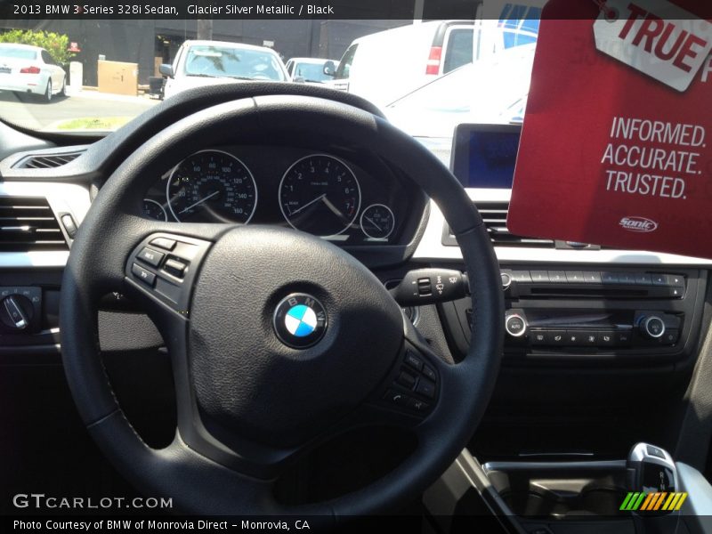 Glacier Silver Metallic / Black 2013 BMW 3 Series 328i Sedan