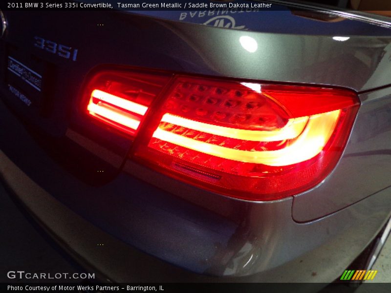 Tasman Green Metallic / Saddle Brown Dakota Leather 2011 BMW 3 Series 335i Convertible