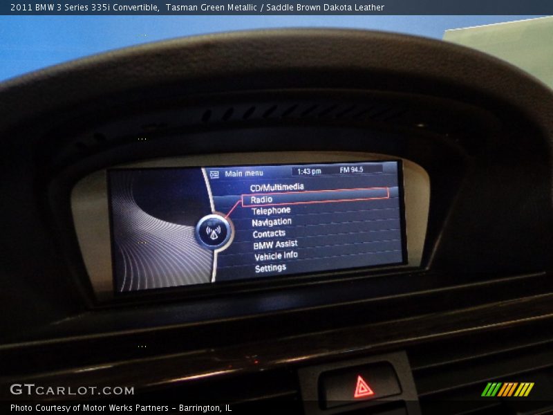 Tasman Green Metallic / Saddle Brown Dakota Leather 2011 BMW 3 Series 335i Convertible