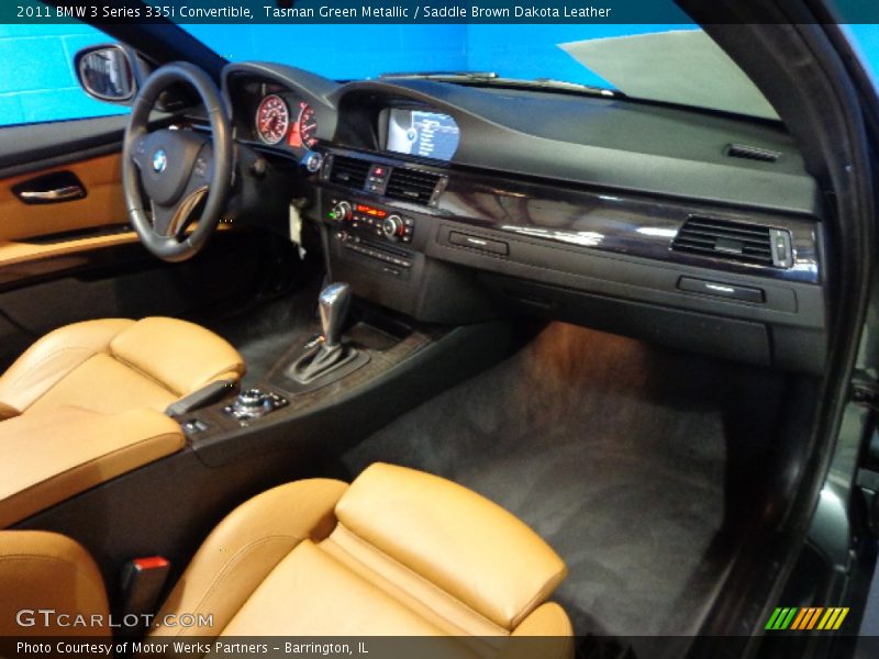 Tasman Green Metallic / Saddle Brown Dakota Leather 2011 BMW 3 Series 335i Convertible
