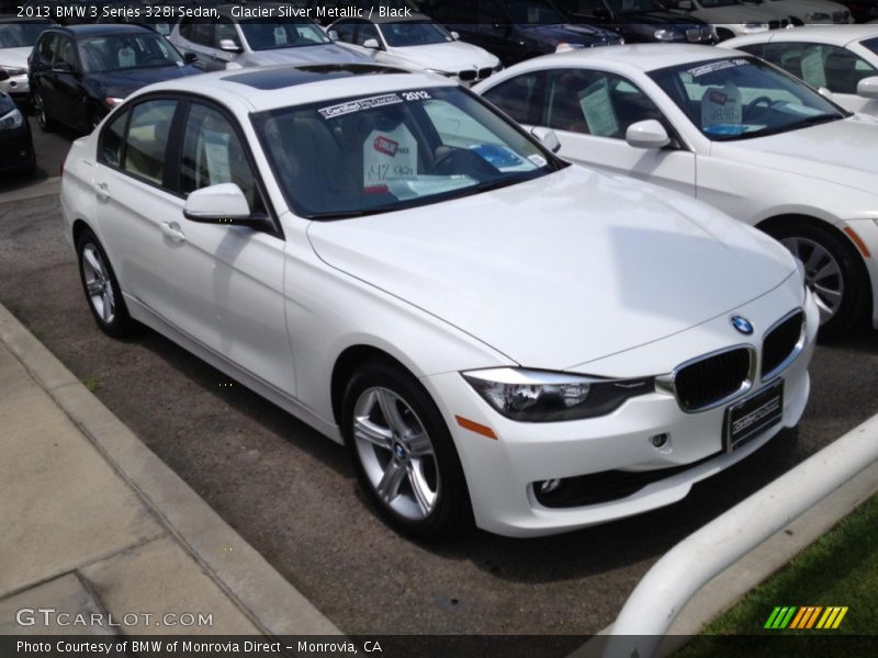 Glacier Silver Metallic / Black 2013 BMW 3 Series 328i Sedan