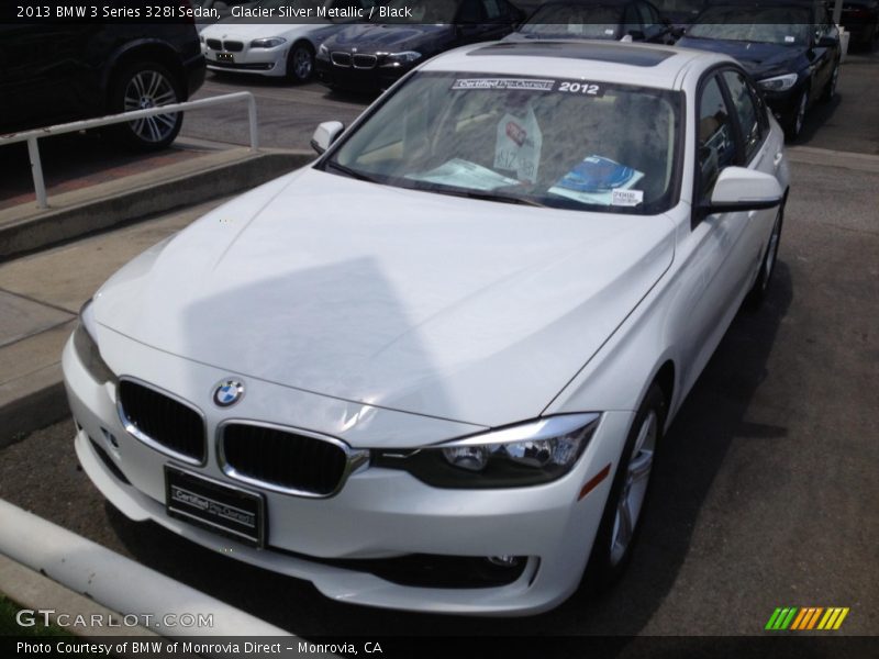 Glacier Silver Metallic / Black 2013 BMW 3 Series 328i Sedan