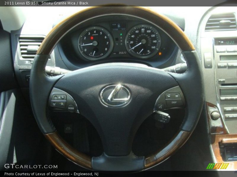 Smoky Granite Mica / Black 2011 Lexus ES 350