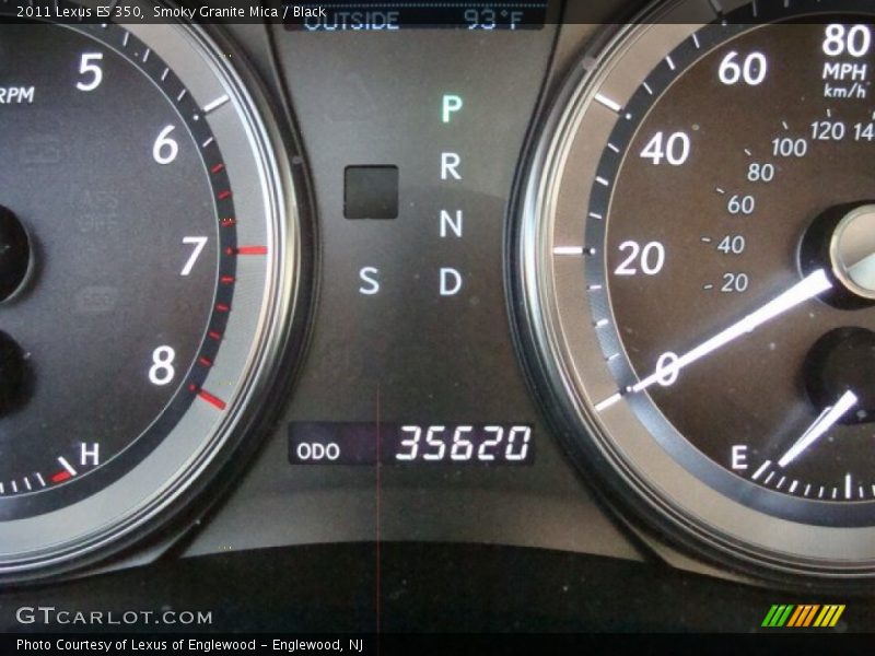 Smoky Granite Mica / Black 2011 Lexus ES 350