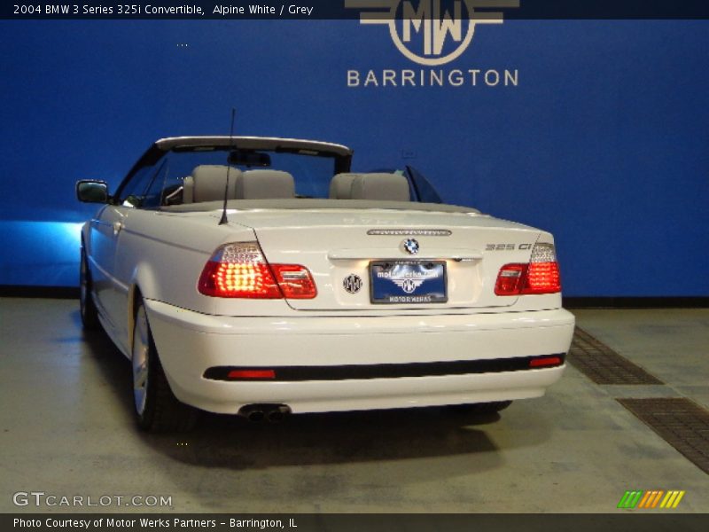 Alpine White / Grey 2004 BMW 3 Series 325i Convertible