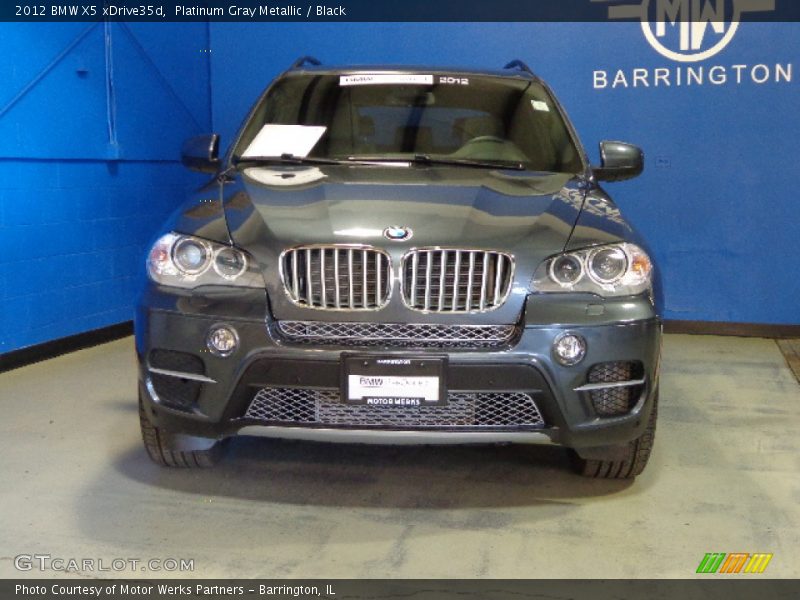 Platinum Gray Metallic / Black 2012 BMW X5 xDrive35d