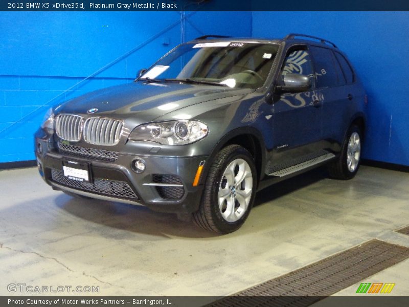 Platinum Gray Metallic / Black 2012 BMW X5 xDrive35d