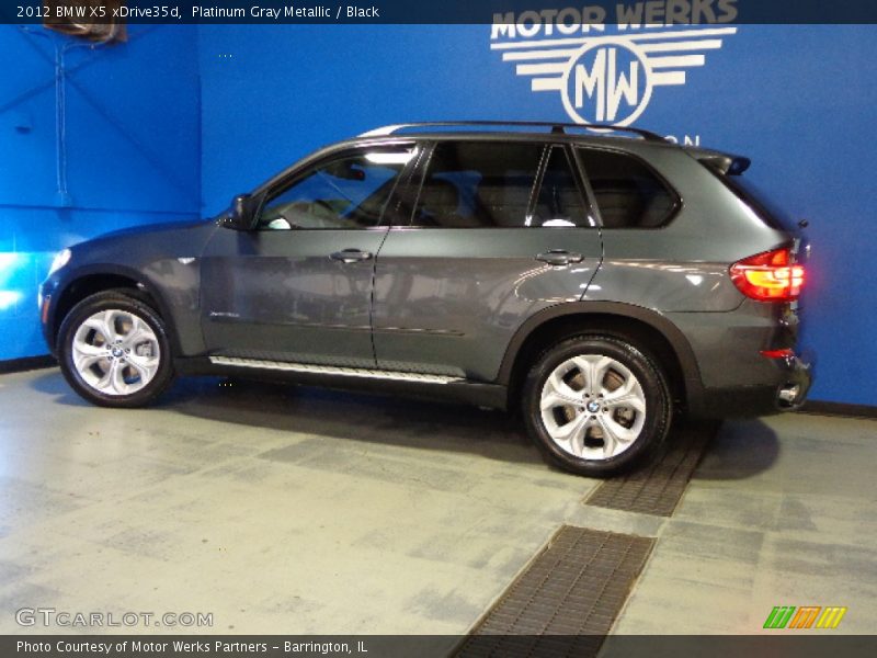 Platinum Gray Metallic / Black 2012 BMW X5 xDrive35d