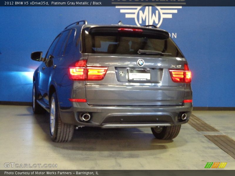 Platinum Gray Metallic / Black 2012 BMW X5 xDrive35d