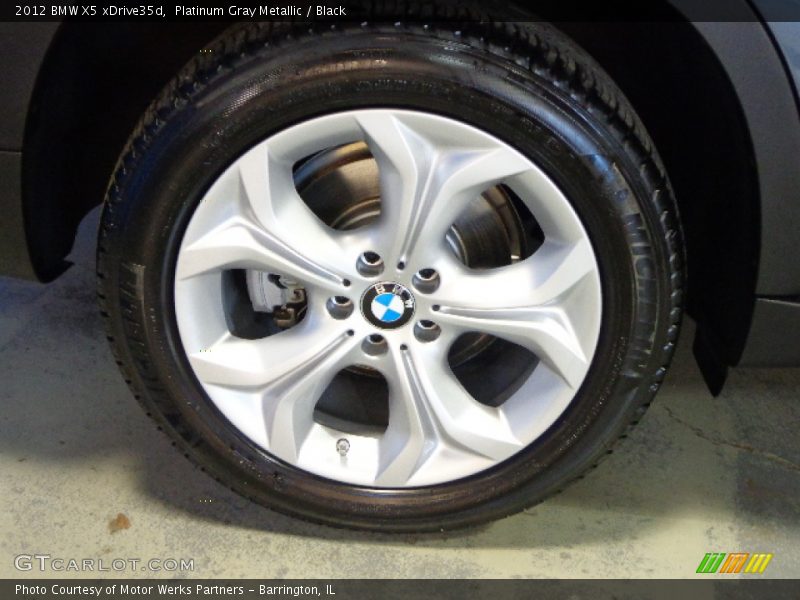 Platinum Gray Metallic / Black 2012 BMW X5 xDrive35d