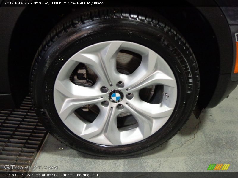 Platinum Gray Metallic / Black 2012 BMW X5 xDrive35d