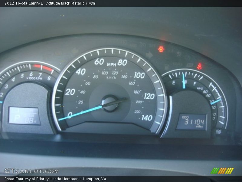Attitude Black Metallic / Ash 2012 Toyota Camry L