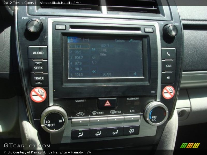 Attitude Black Metallic / Ash 2012 Toyota Camry L