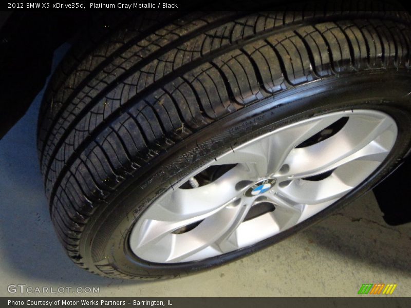 Platinum Gray Metallic / Black 2012 BMW X5 xDrive35d