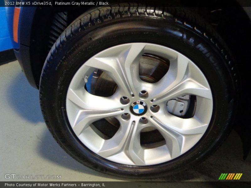 Platinum Gray Metallic / Black 2012 BMW X5 xDrive35d