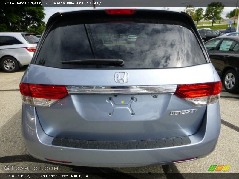 Celestial Blue Metallic / Gray 2014 Honda Odyssey EX