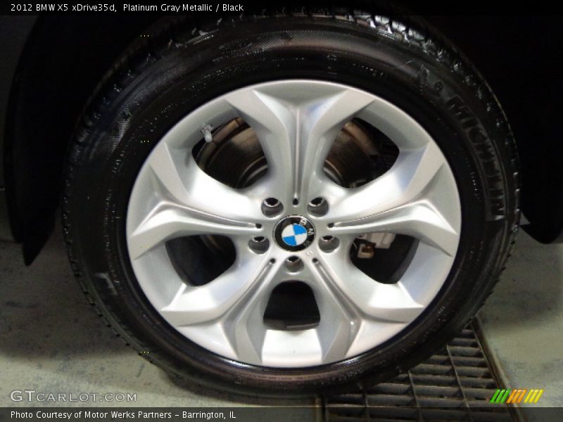 Platinum Gray Metallic / Black 2012 BMW X5 xDrive35d