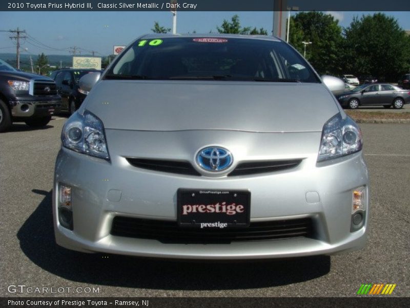 Classic Silver Metallic / Dark Gray 2010 Toyota Prius Hybrid III