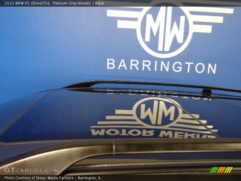 Platinum Gray Metallic / Black 2012 BMW X5 xDrive35d