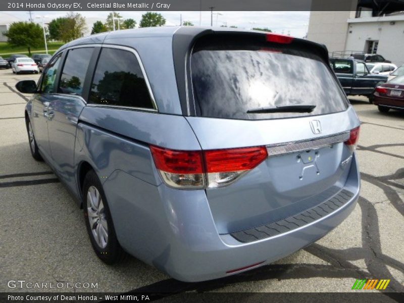 Celestial Blue Metallic / Gray 2014 Honda Odyssey EX