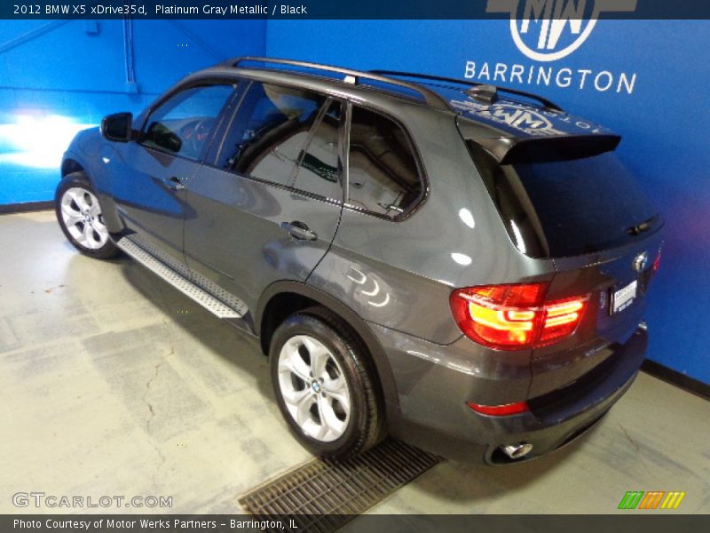 Platinum Gray Metallic / Black 2012 BMW X5 xDrive35d