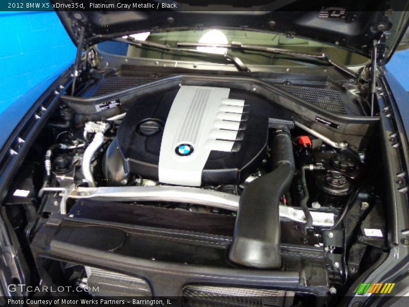 Platinum Gray Metallic / Black 2012 BMW X5 xDrive35d