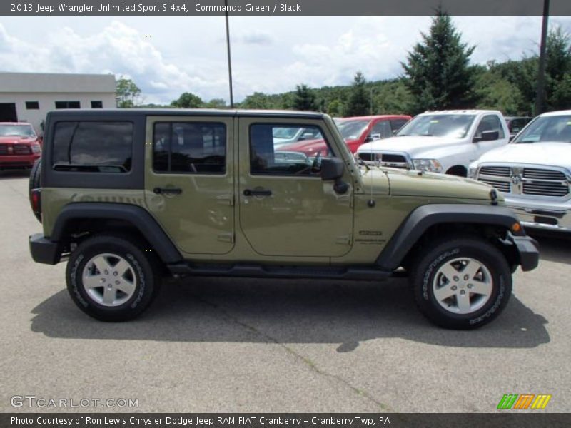 Commando Green / Black 2013 Jeep Wrangler Unlimited Sport S 4x4