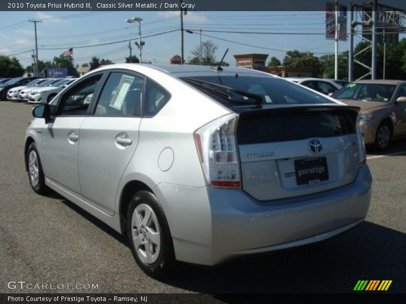 Classic Silver Metallic / Dark Gray 2010 Toyota Prius Hybrid III