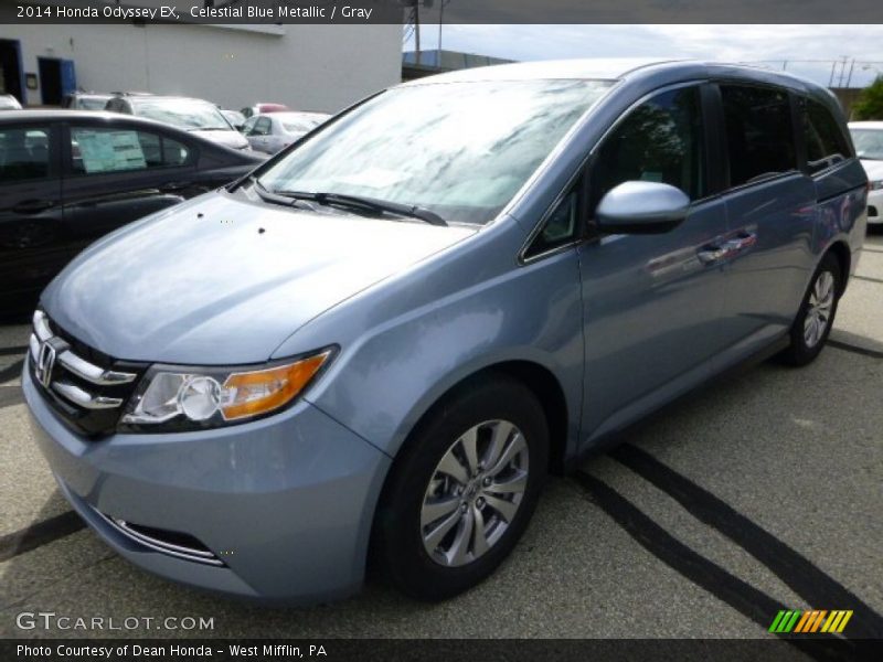 Celestial Blue Metallic / Gray 2014 Honda Odyssey EX