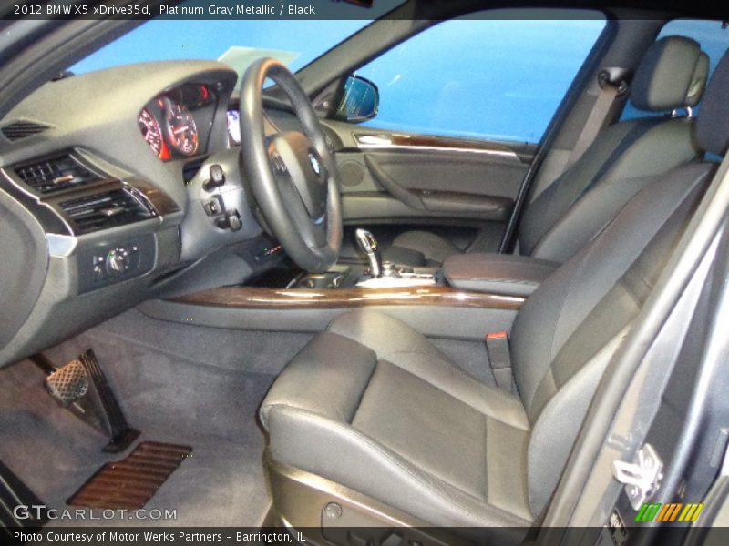 Platinum Gray Metallic / Black 2012 BMW X5 xDrive35d