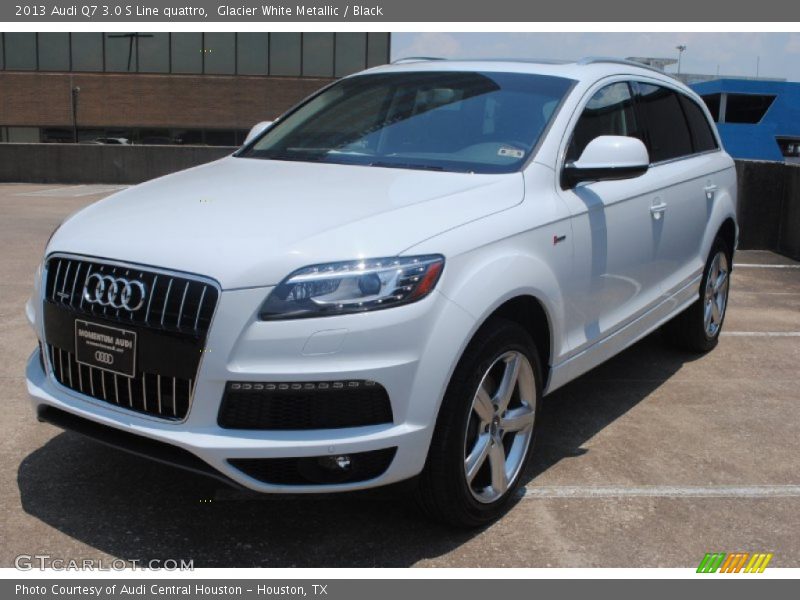 Glacier White Metallic / Black 2013 Audi Q7 3.0 S Line quattro