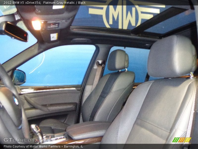 Platinum Gray Metallic / Black 2012 BMW X5 xDrive35d