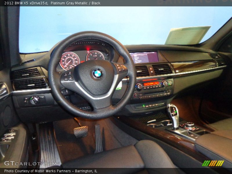 Platinum Gray Metallic / Black 2012 BMW X5 xDrive35d