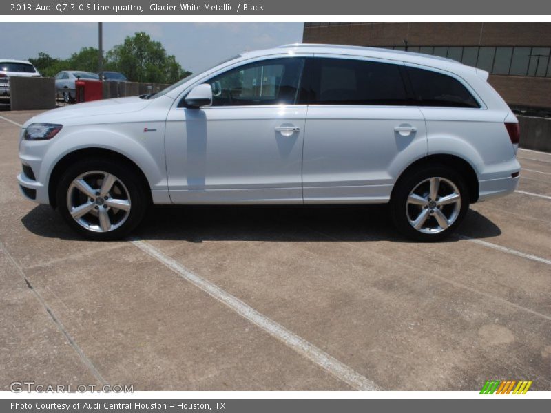 Glacier White Metallic / Black 2013 Audi Q7 3.0 S Line quattro