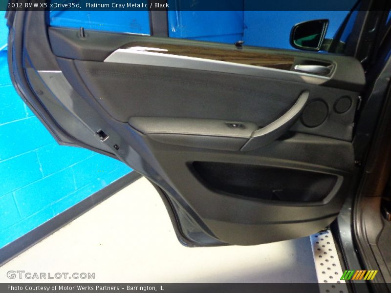 Platinum Gray Metallic / Black 2012 BMW X5 xDrive35d