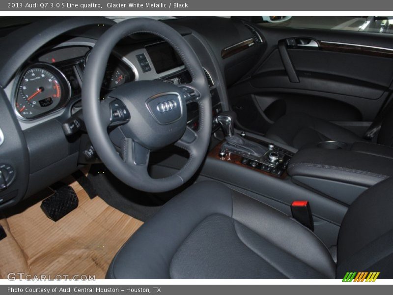 Glacier White Metallic / Black 2013 Audi Q7 3.0 S Line quattro