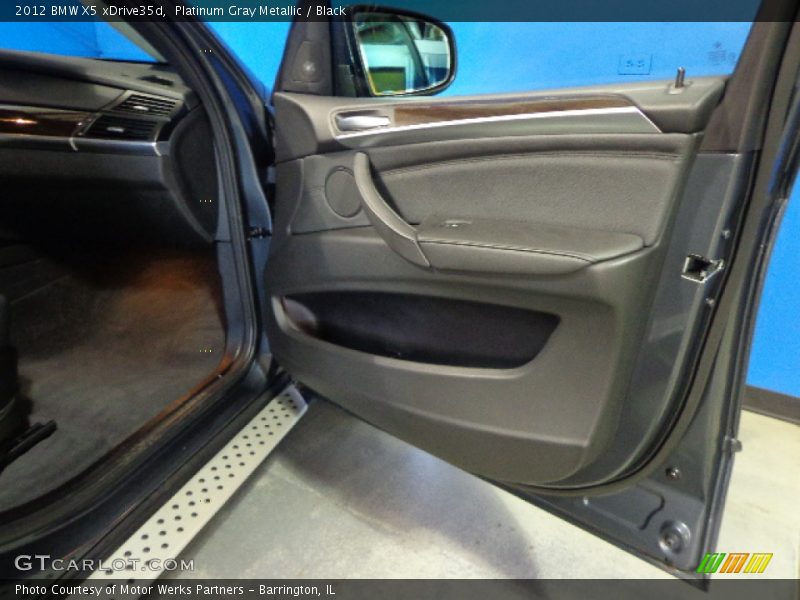 Platinum Gray Metallic / Black 2012 BMW X5 xDrive35d