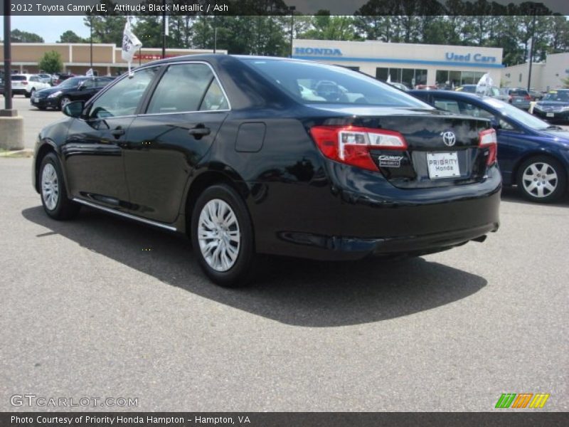 Attitude Black Metallic / Ash 2012 Toyota Camry LE