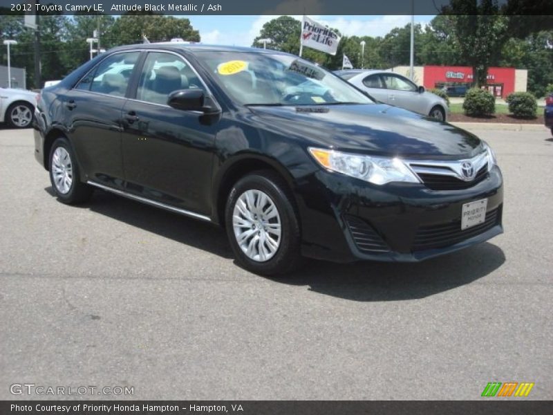 Attitude Black Metallic / Ash 2012 Toyota Camry LE