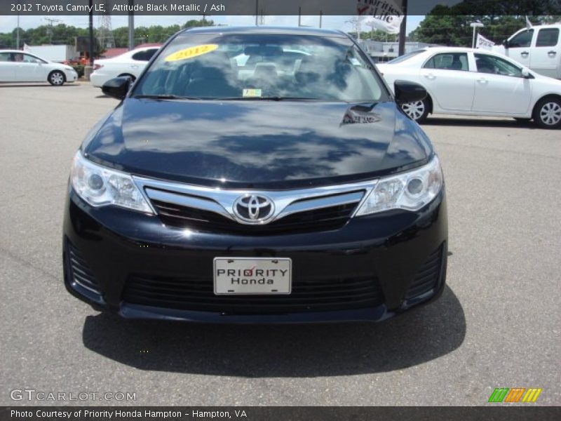 Attitude Black Metallic / Ash 2012 Toyota Camry LE