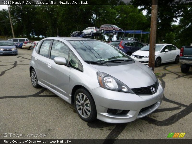 Alabaster Silver Metallic / Sport Black 2013 Honda Fit Sport