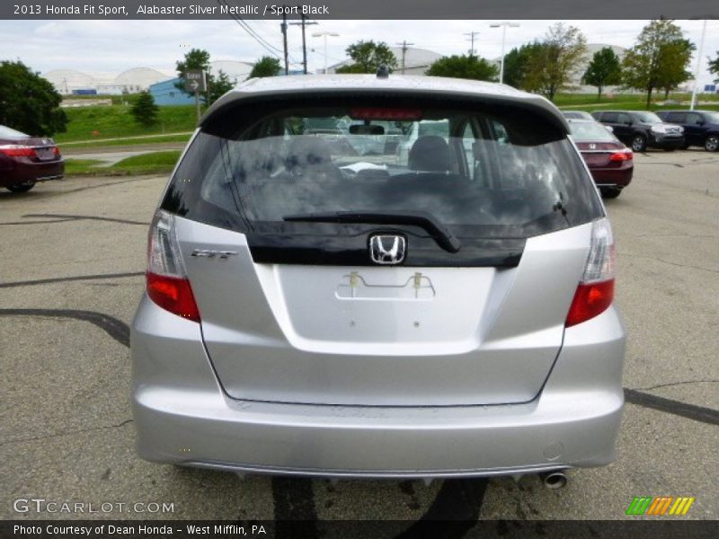 Alabaster Silver Metallic / Sport Black 2013 Honda Fit Sport