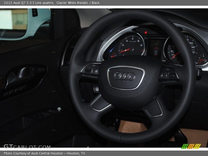Glacier White Metallic / Black 2013 Audi Q7 3.0 S Line quattro