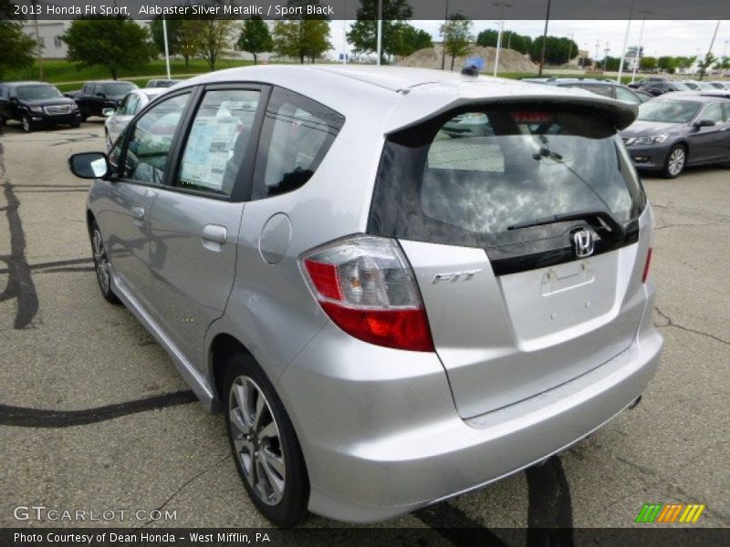Alabaster Silver Metallic / Sport Black 2013 Honda Fit Sport