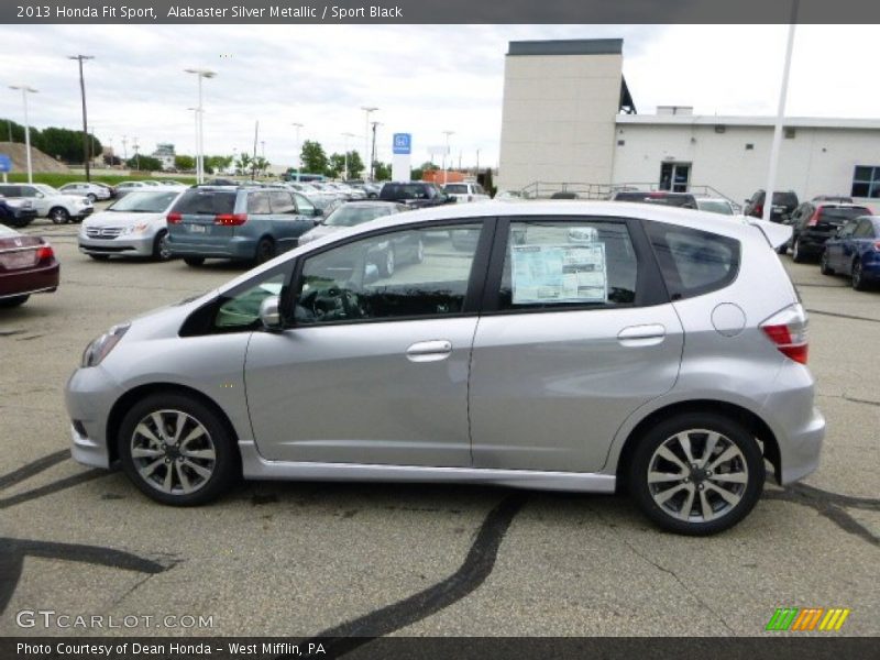 Alabaster Silver Metallic / Sport Black 2013 Honda Fit Sport