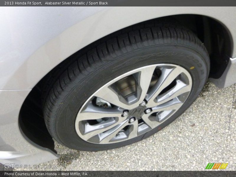 Alabaster Silver Metallic / Sport Black 2013 Honda Fit Sport