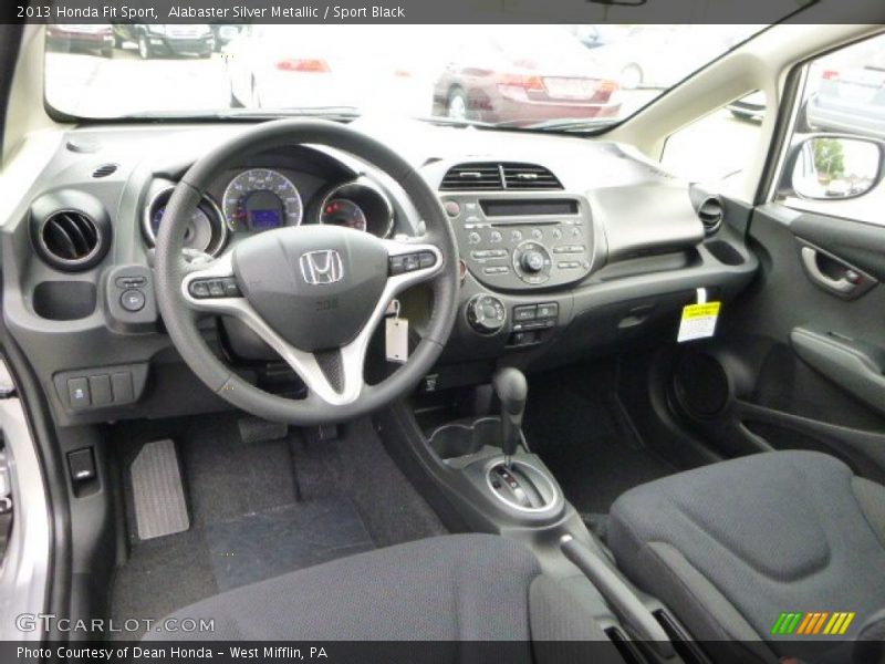 Alabaster Silver Metallic / Sport Black 2013 Honda Fit Sport