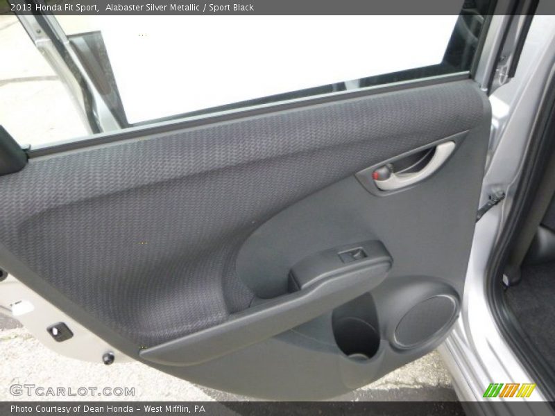 Alabaster Silver Metallic / Sport Black 2013 Honda Fit Sport